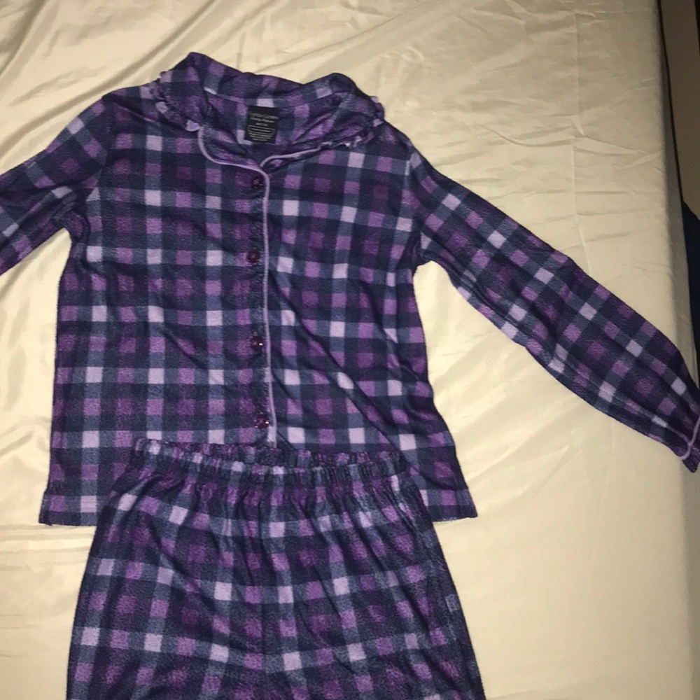 A purple Pj set
